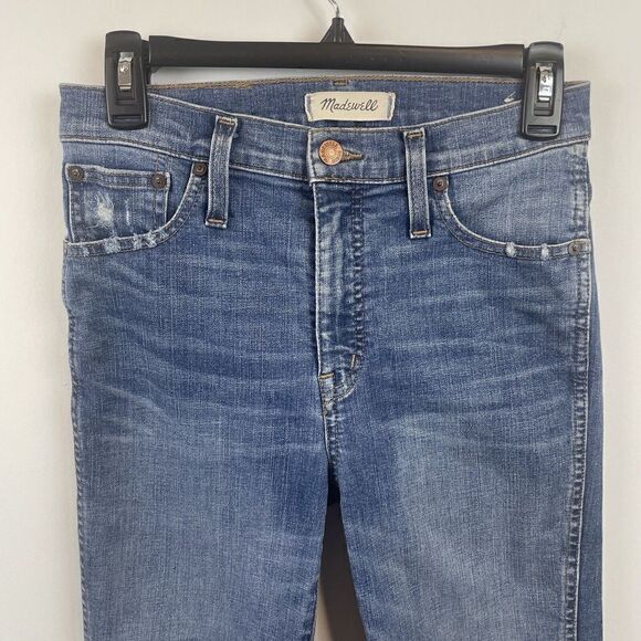 Madewell Distressed High Rise Skinny Jeans Waist 27-28" - Picture 9 of 10